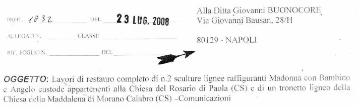 Estratto selezionato della fonte: Soprintendenza della Calabria · 2008