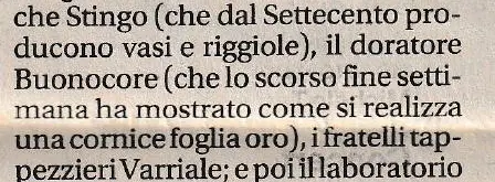 Estratto selezionato della fonte: I mestieri dell’arte · Fiera della Casa